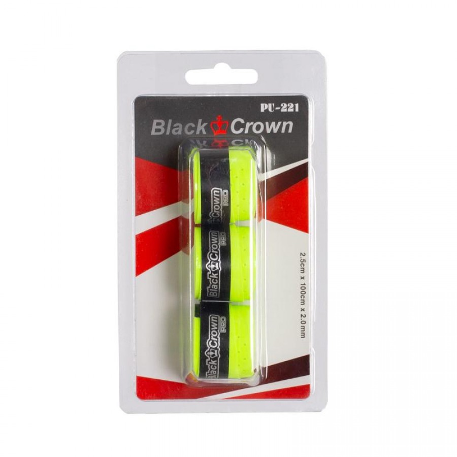 Blister Black Crown Perforado Amarillo Fluor 3 Surgrips