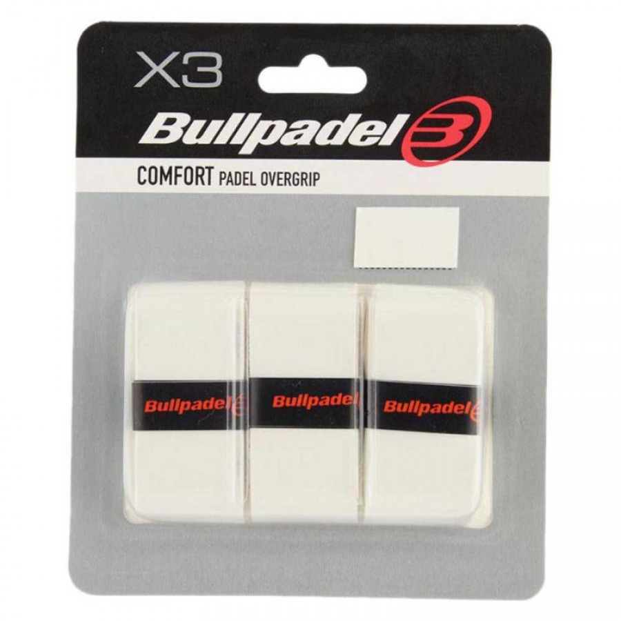Blister Bullpadel 3 Overgrips GB1603 Comfort White  Oferta + Barato