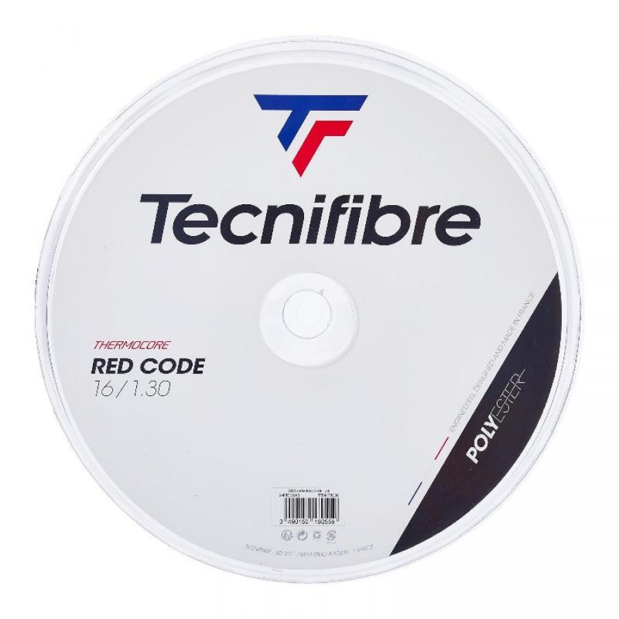Moulinet Cordaje 200m Tecnifibre Red Code 1,30mm PADELPOINT Moulinet Cordaje 200m Tecnifibre Red Code 1,30mm