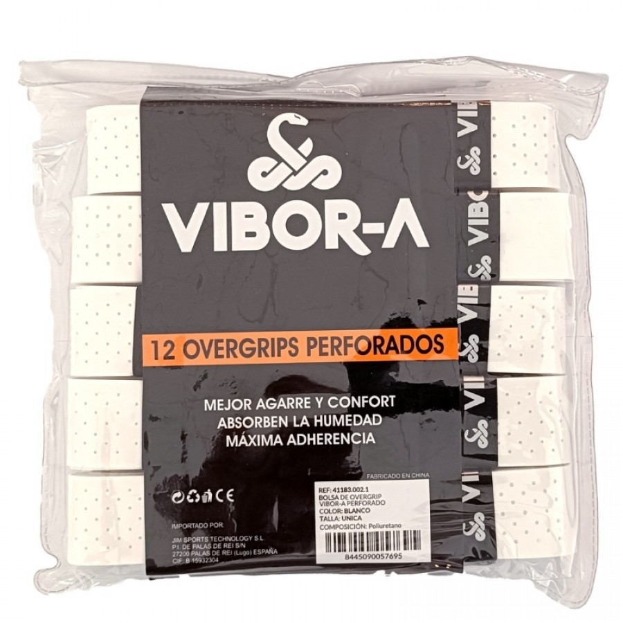 Sacs blancs perforés Vibora 12 surgrips  Offre - Pas cher