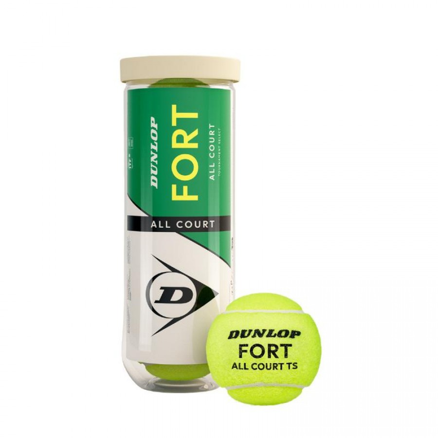Bote de 3 Pelotas Dunlop Fort All Court  Offre - Pas cher