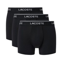 Lacoste Microfiber Black Boxers 3 Unidades