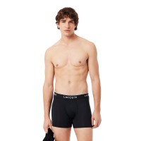 Lacoste Microfiber Black Boxers 3 Unidades
