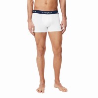 Cuecas Lacoste Pique Azul Marinho Branco Vermelho 3 Unidades  Oferta + Barato