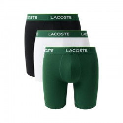 Lacoste Verde Branco Preto Boxer 3 Unidades