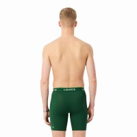 Lacoste Verde Branco Preto Boxer 3 Unidades