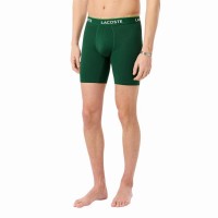 Lacoste Verde Branco Preto Boxer 3 Unidades