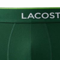 Lacoste Verde Branco Preto Boxer 3 Unidades