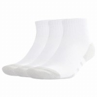 Calcetines Adidas Essentials Quarto Acolchoado Blanco Gris 3 Peças  Oferta + Barato