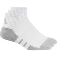 Calcetines Adidas Essentials Quarto Acolchoado Blanco Gris 3 Peças  Oferta + Barato