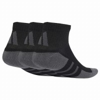 Calcetines Adidas Essentials Quarto Acolchoado Negro Gris 3 Peças  Oferta + Barato