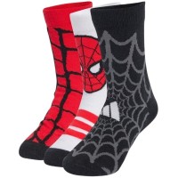 Adidas Spiderman Chaussettes Blanc Rouge Noir 3 Paires  Offre - Pas cher
