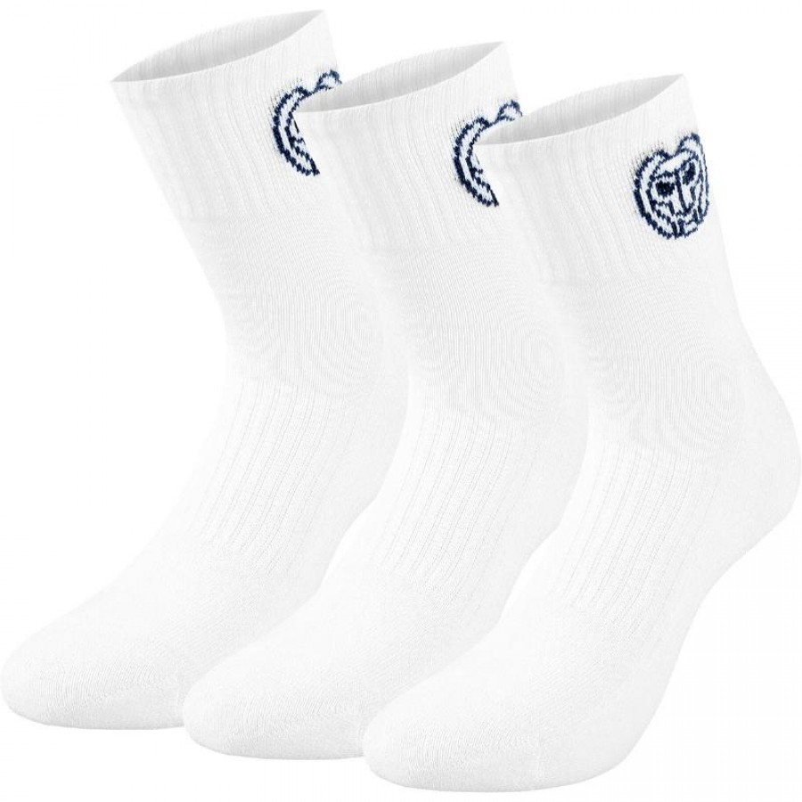 Meias Bidi Badu Anchor Branco 3 Unidades  Oferta + Barato