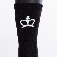 Chaussettes noires hautes Black Crown Premium 1 paire  Offre - Pas cher