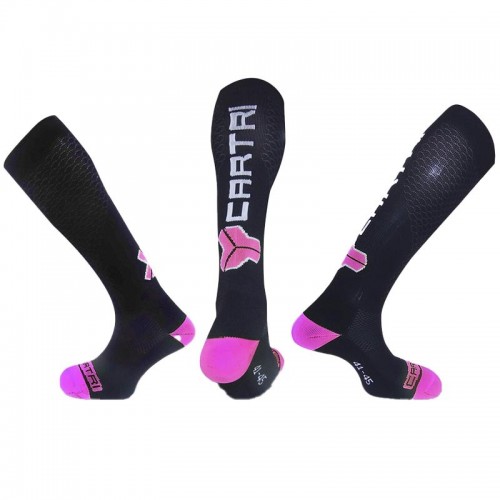 Chaussettes de compression Cartri Dusk Rose Noir