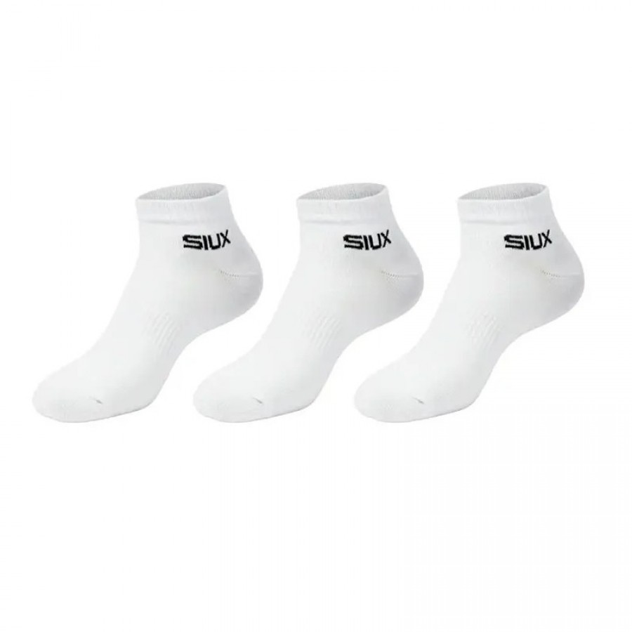 Siux Basic 26 Calzini Corti Bianchi 3 paia