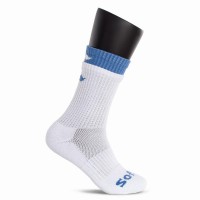 Calcetines Softee Doble Blanco Marino 1 Par