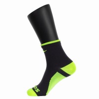 Chaussettes Softee Mi-mollet, Noires fluorescentes Jaune 1 paire