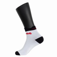 Calcetines Softee Tobilleros Blanco Negro 1 Par