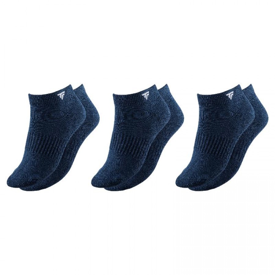 Tecnifibre Low Cut Navy Blue Socks 3 Pairs