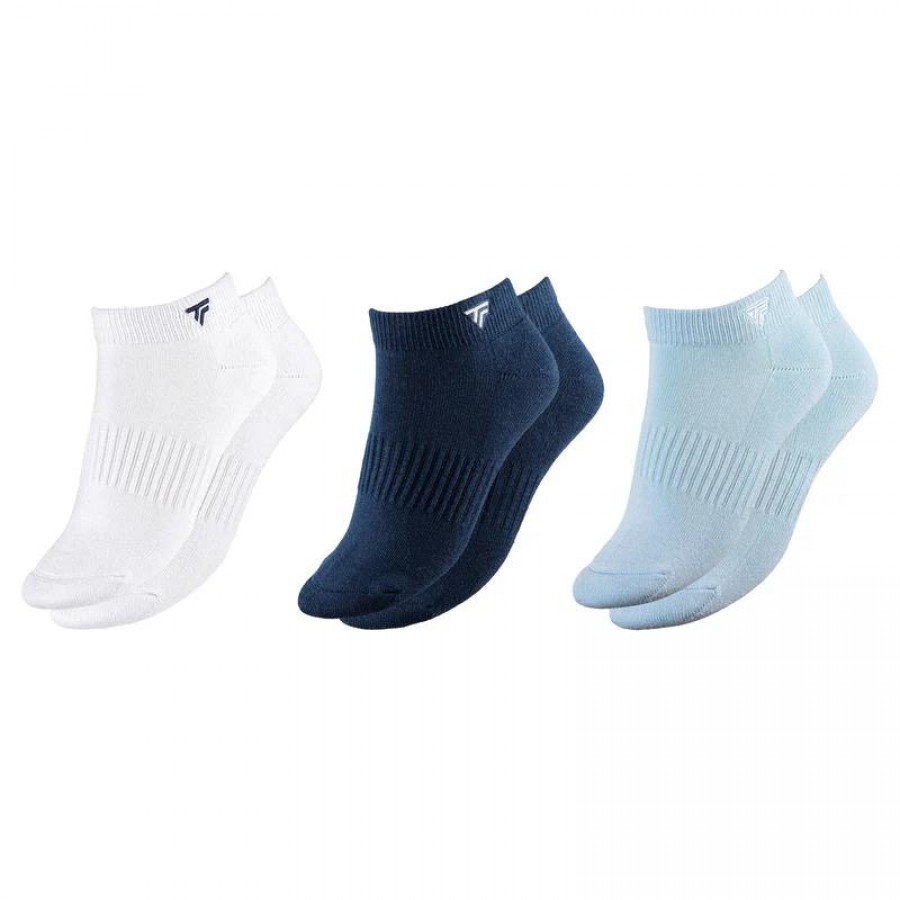 Tecnifibre Low Cut Socks Navy White Glacier 3 Pairs