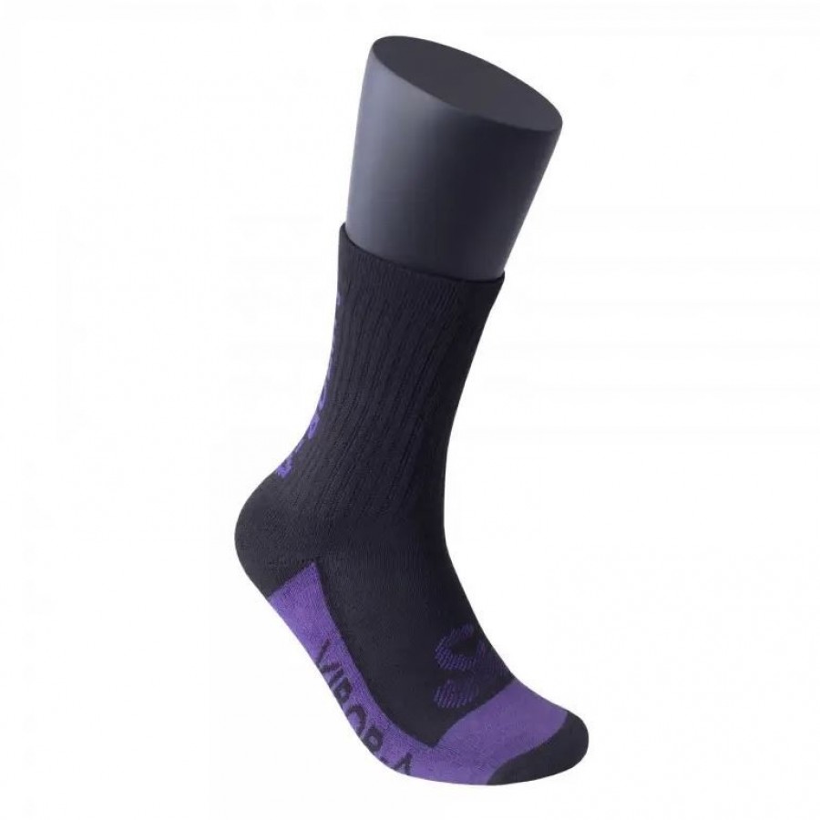 Chaussettes en cuir demi-roseau multicolores Violet noir 1 Paire PADELPOINT Chaussettes en cuir demi-roseau multicolores Violet noir 1 Paire