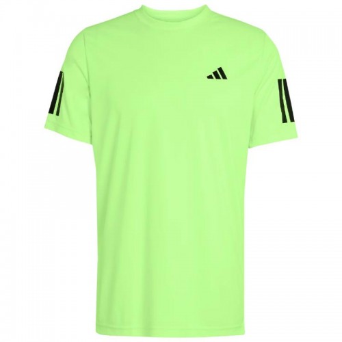 Camiseta Adidas Club 3 Stripes Lucid Limon