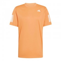Adidas Club 3 Stripes Orange T-Shirt