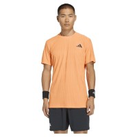 Camiseta Preta Laranja Adidas Freelift