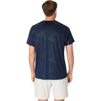 Camiseta Asics Game All Over Imprimer Haut SS Azul Medianoche