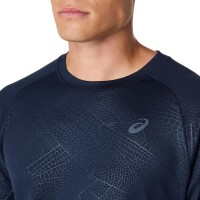Camiseta Asics Game All Over Imprimer Haut SS Azul Medianoche