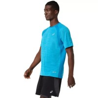 Camiseta Asics Road SS Top Azul Egeo