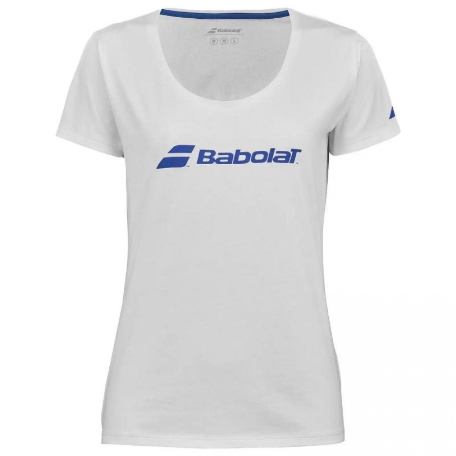 Camiseta Babolat Exercise Blanco Mujer