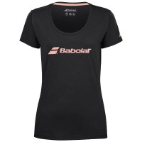 Camiseta Babolat Exercise Negro Mujer