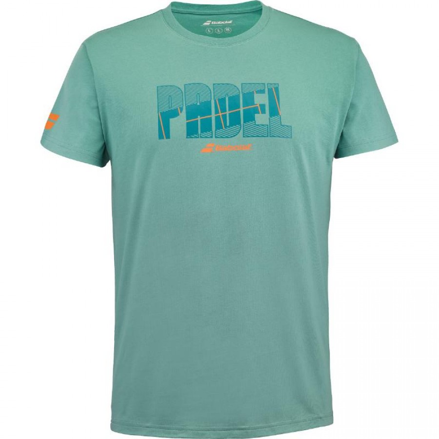 Camiseta Babolat Padel Verde Azulado