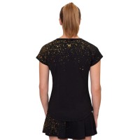 T-shirt Bidi Badu Paris Capsleeve noir or pour femme  Offre - Pas cher