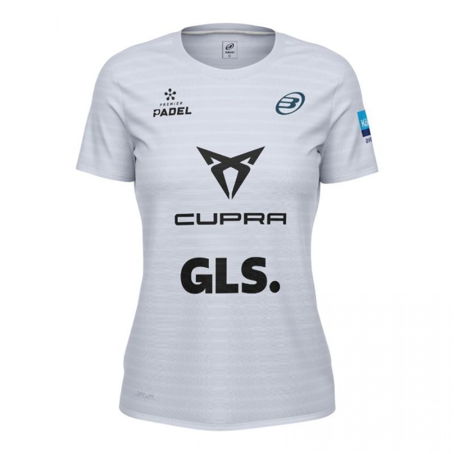 Camiseta Bullpadel Bea Gonzalez Premier Padel Oimbra Gris Azulado