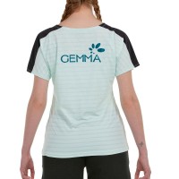 Camiseta Bullpadel Gemma Triay 25V Verde Agua Bicolor
