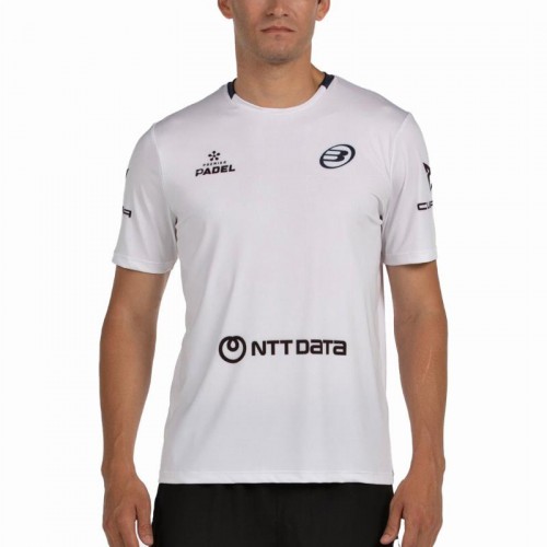Camiseta Bullpadel Juan Tello Premier Padel Lili Blanco