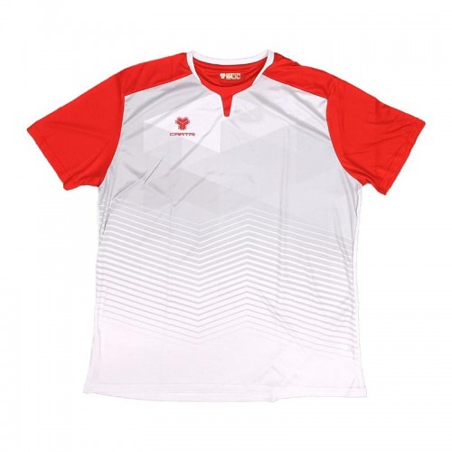 Camiseta Cartri School Blanco Gris Rojo