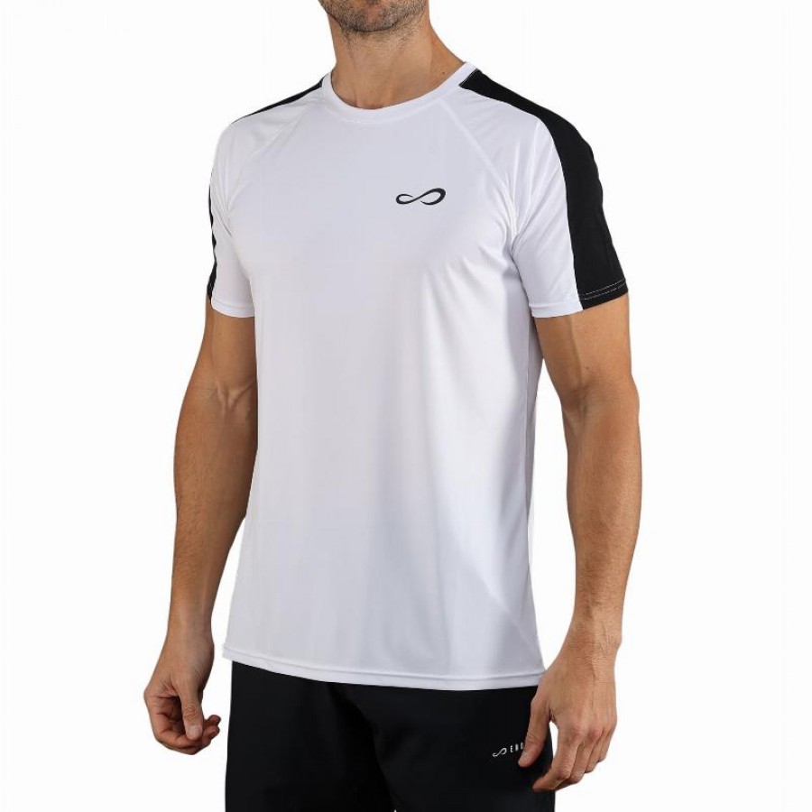 T-shirt blanc vectoriel sans fin