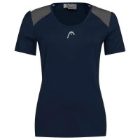 Camiseta Head Club 22 Tech Azul Marinho Feminina