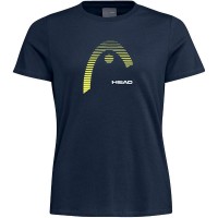 Camiseta Head Club Lara Azul Amarillo Mujer