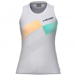 Camiseta Feminina Branca Laranja da Head Pro