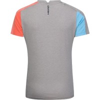 Head Tech T-Shirt Femme Gris Bleu