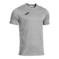 Camiseta Joma Olimpiada Cinza Melange Preto