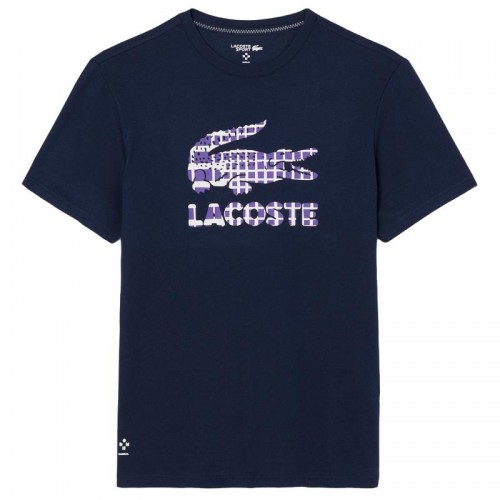 Camiseta Lacoste Daniil Medvedev Tenis Azul Marino