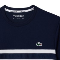 T-Shirt Lacoste Ultra Dry White Azul Marinho  Oferta + Barato