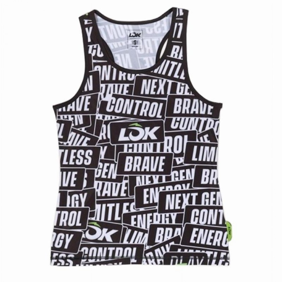 Lok Sticker Storm Noir T-Shirt Femme  Offre - Pas cher