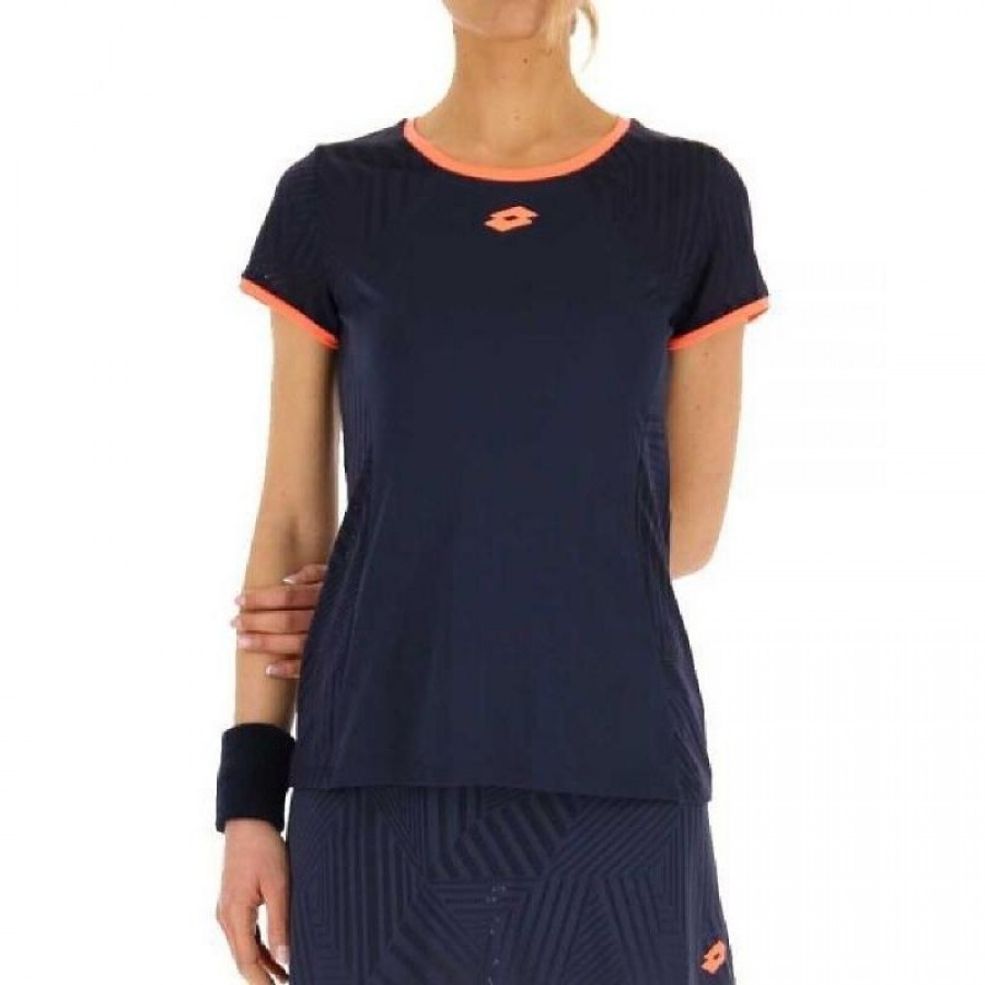 T-Shirt Femme Lotto Superrapida V Bleu Marine